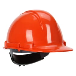 Safety Works 4-Point Ratchet Cap Style Hard Hat Orange