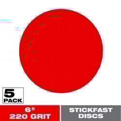 Diablo StickFast 6 in. Ceramic Blend Adhesive ROS Sanding Disc 220 Grit Ultra Fine 5 pk