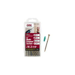 GRK Fasteners R4 Series No. 10 X 3-1/2 in. L Star Coated W-Cut Multi-Purpose Screws 50 pk