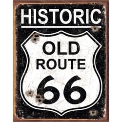 Desperate Enterprises Old Route 66 - Weathered Metal Signs Tin 1 pk