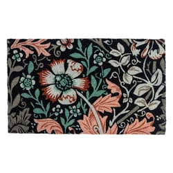 Entryways 18 in. W X 30 in. L Multicolored Dianthus Coir Door Mat