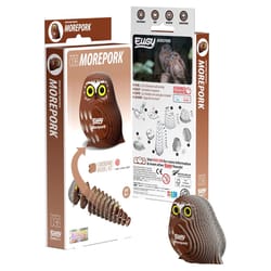 Safari Ltd. Eugy Morepork 3D Puzzle Brown