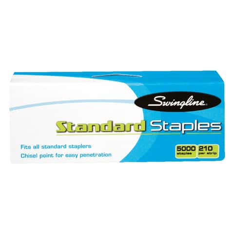 Swingline Standard Staples - 210 Per Strip - Standard - 1/4 Leg