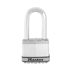 Master Lock 1-7/16 in. H X 13/16 in. W X 2 in. L Steel Ball Bearing Locking Weather-Resistant Padloc