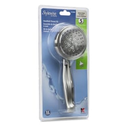 Keeney Stylewise Brushed Nickel 5 settings Handheld Showerhead 1.8 gpm