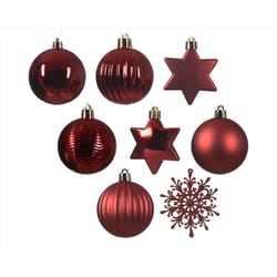 Decoris Red Assorted Ornaments