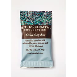 B.T. McElrath Salty Dog Bite Dark Chocolate/Butter Toffee/Sea Salt Chocolate Candies 0.3 oz