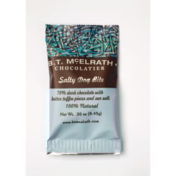 B.T. McElrath Salty Dog Bite Dark Chocolate/Butter Toffee/Sea Salt Chocolate Candies 0.3 oz