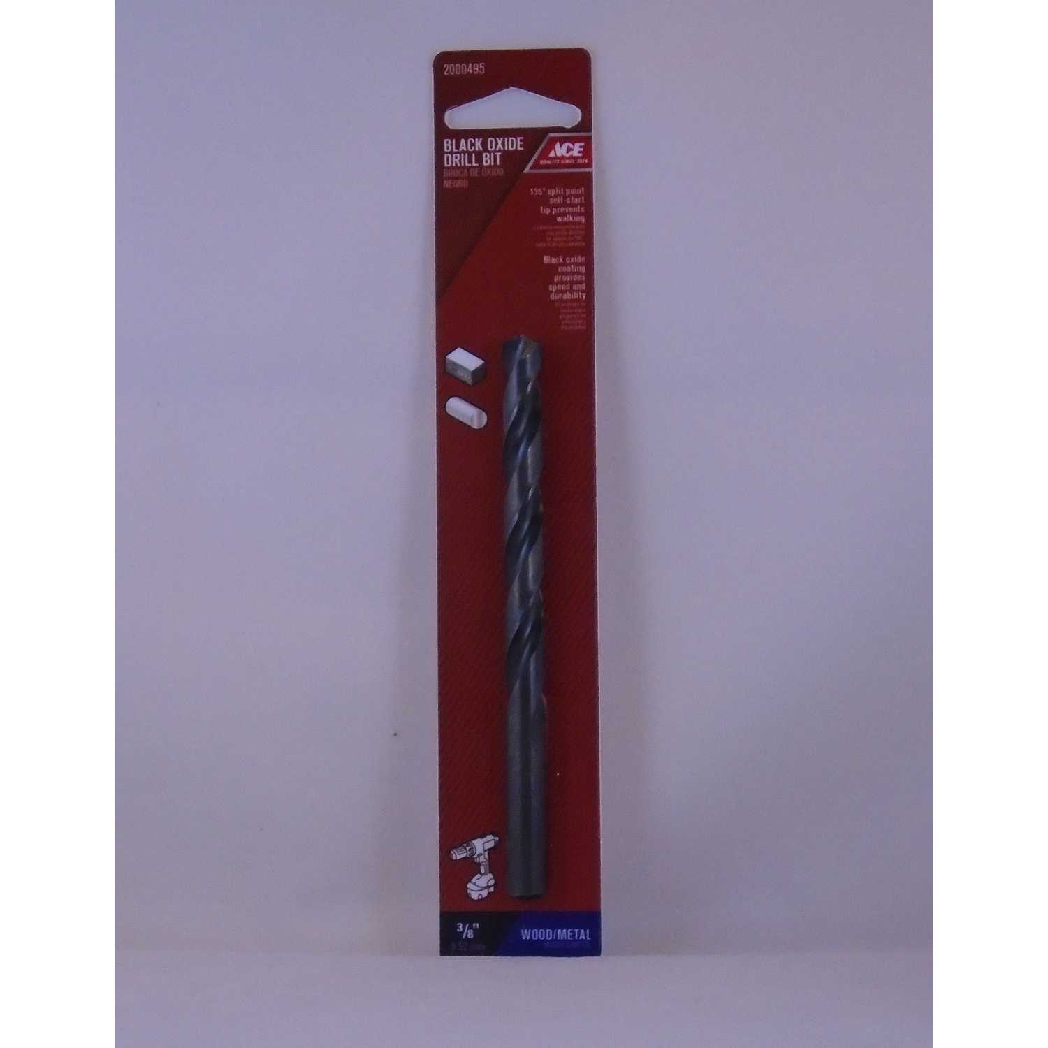 Ace 3/8 in. x 5 in. L High Speed Steel Drill Bit 1 pc. Ace Hardware