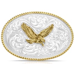 Montana Silversmiths Wings of Strength Gold/Silver Belt Buckle