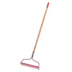 ACE 60 in. 16 Tine Steel Bow Rake Wood Handle