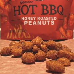 Rufus Teague Hot-Honey Roasted BBQ Peanuts 9 oz Bagged