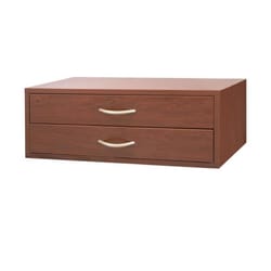 Organized Living 9.5 in. H X 24 in. W X 14 in. D Cherry Wood 2-Door Cabinet