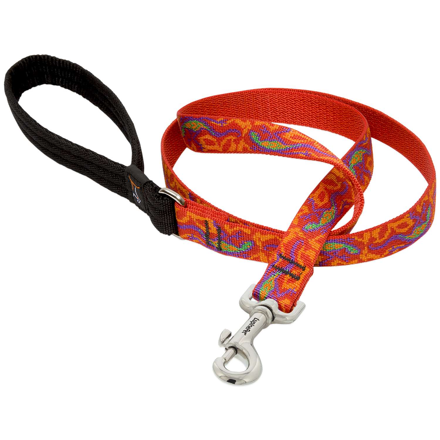 Lupine Pet Original Designs Multicolor Go Go Gecko Nylon Dog Leash ...