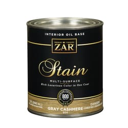 ZAR Semi-Transparent Gray Cashmere Oil-Based Polyurethane Wood Stain 1 qt