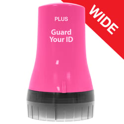 PLUS Guard Your ID 3.25 in. H X 1.8 in. W Round Pink Identity Protection Roller 1 pk