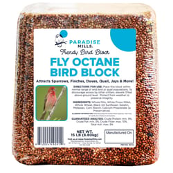 Paradise Mills Fly Octane Assorted Species Millet and Milo Bird Food Block 15 lb