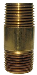 JMF Company 1/8 in. MPT X 1/8 in. D MPT Brass Nipple 6 in. L