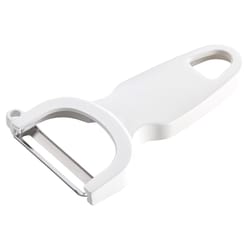 Cutlery-Pro White Plastic/Stainless Steel Peeler