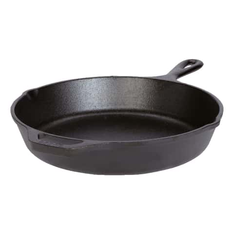 Lodge Logic Black Seasoned Cast Iron Skillet - 14 1/4L x 10 1/2W