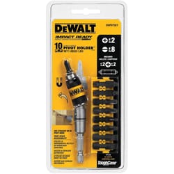 DeWalt Impact Ready Pivot Holder Set with Bit Bar 10 pc