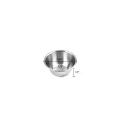 Blow Bowl Dish with Rounded Edges Stainless Steel