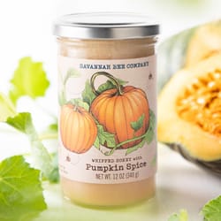 Savannah Bee Company Pumpkin Spice Whipped Honey 12 oz Jar