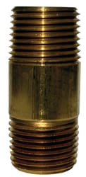 JMF Company 1/4 in. MPT 1/4 in. D MPT Brass Nipple 4 in. L