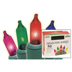 Brite Star Designer Series Incandescent Mini Multicolored 50 ct String Christmas Lights 17.25 ft.