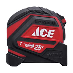 Ace 25 ft. L X 1 in. W Compact Tape Measure 1 pk