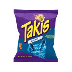 Takis Blue Heat Tortilla Chips 3.25 oz Bagged