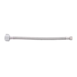 BrassCraft Plumbshop 3/8 in. Compression pc X 7/8 in. D Ballcock 12 in. Braided Stainless Steel Supp
