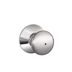 Schlage Plymouth Bright Chrome Privacy Knob Right or Left Handed