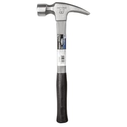 Century Drill & Tool 24 oz Smooth Face Claw Hammer 15.25 in. Fiberglass Handle