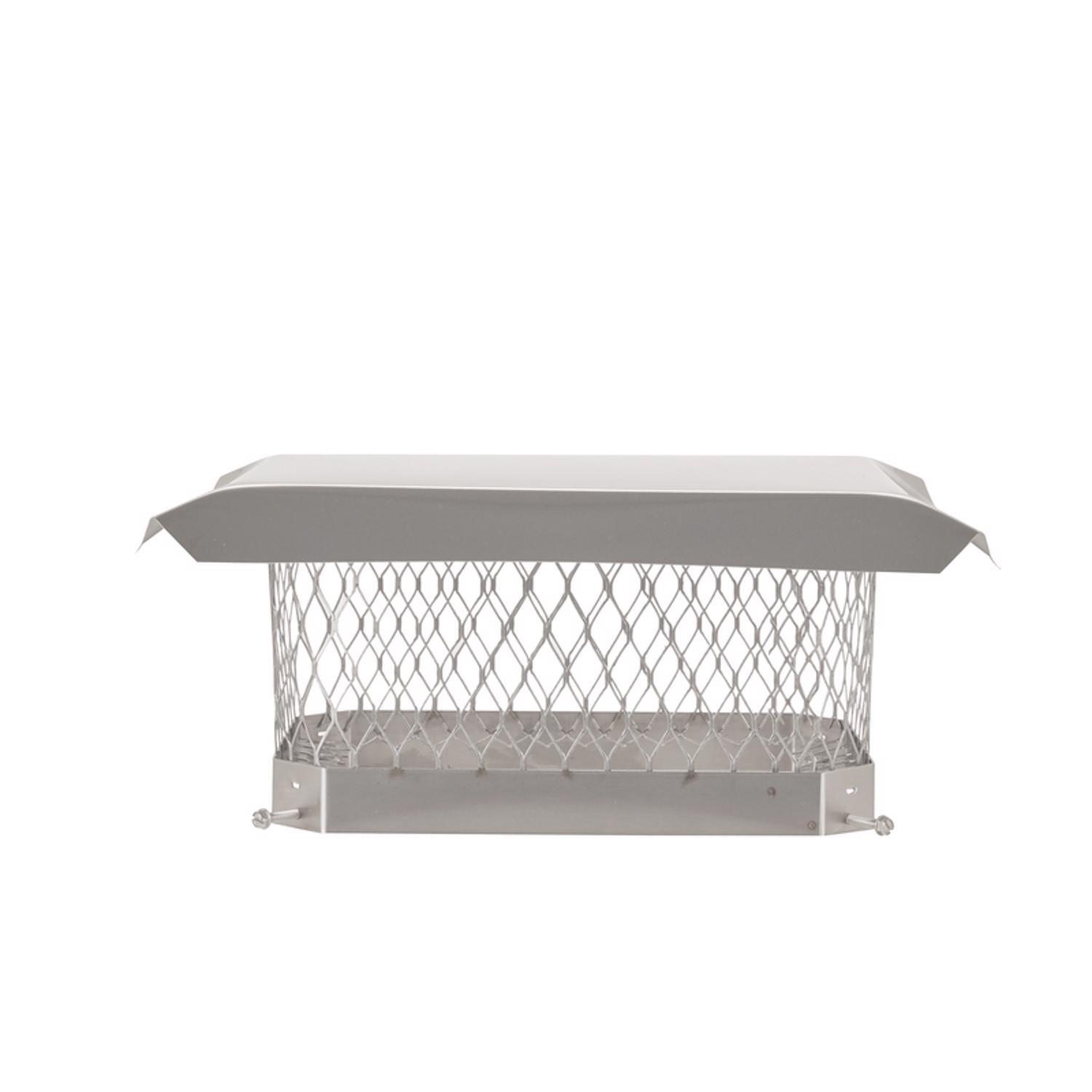 hy-c shelter various in. galvanized stainless steel chimney cover