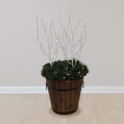 Celebrations LED Warm White Lighted Birch Twigs 32 in. Yard Decor