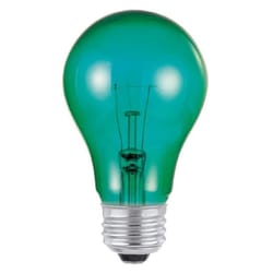 Westinghouse 25 W A19 A-Line Incandescent Bulb E26 (Medium) Green 1 pk