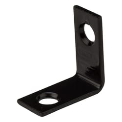 National Hardware 1 in. H X 1/2 in. W X 0.07 in. D Black Steel Inside Corner Brace