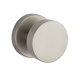 Baldwin Reserve Contemporary Knob Satin Nickel Privacy Knob Right or Left Handed