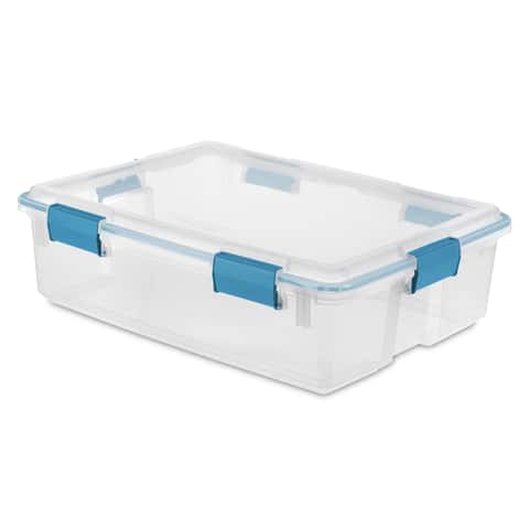 Clear Storage Bins with Lids, Small Stackable Storage Boxes with Locking  Latches and Handles (7 Quart(Deep), 12 Pack)