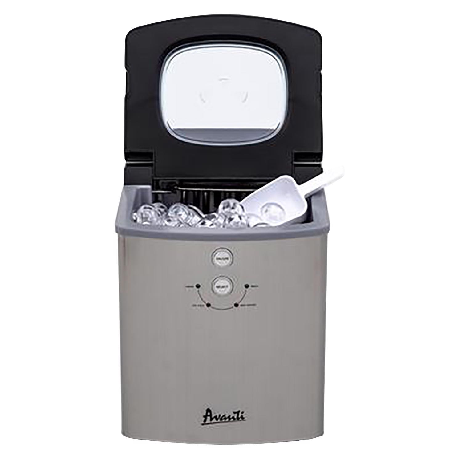 Avanti 33 lb Black/Silver Stainless Steel Ice Maker 500 W Sansujyuku sansujyuku.com