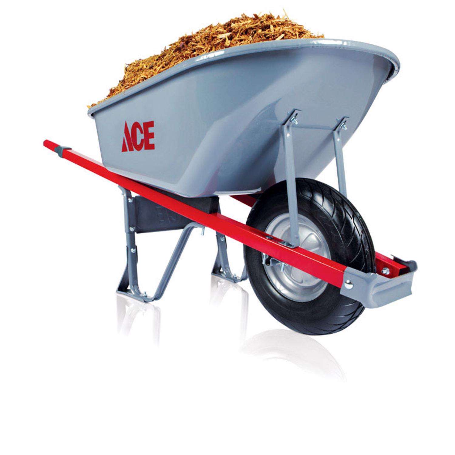 Ace Steel Contractor Wheelbarrow 6 ft³