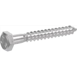 HILLMAN 1/4 in. X 2 in. L Hex Zinc-Plated Steel Lag Screw 100 pk