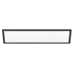 Feit 0.9 in. H X 12.1 in. W X 47.3 in. L Matte Black White LED Flat Panel Light Fixture