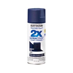 Rust-Oleum Painter's Touch 2X Ultra Cover Satin Midnight Blue Paint+Primer Spray Paint 12 oz