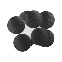 Softtouch Plastic Self Adhesive Gripper Pad Black Round 1 1/2 in. W 4 pk