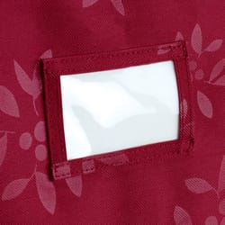 Classic Accessories Red Wreath Storage Bag 8 in. H X 30 in. W X 30 in. D