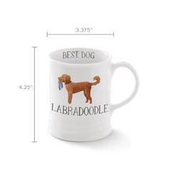 Pet Shop by Fringe Studio Julianna Swaney 12 fl. oz. White BPA Free Labradoodle Mug