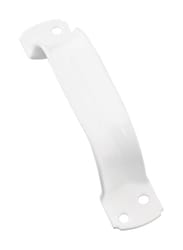 National Hardware 6-3/4 in. L Vinyl Coated White Steel Door Pull