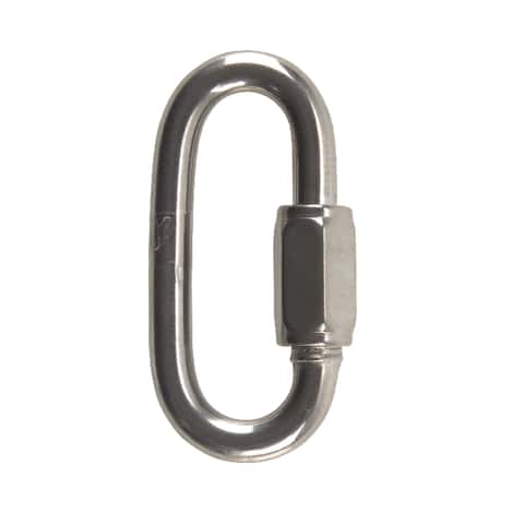 Campbell Polished Stainless Steel Quick Link 1540 lb 3 in. L